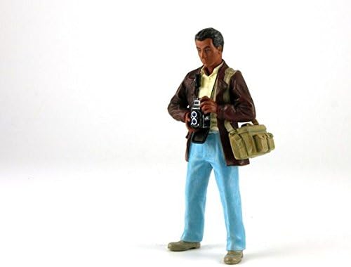 Photographer with Camera 1950's Era Figurine for 1/18 by Lemans Miniatures 180019