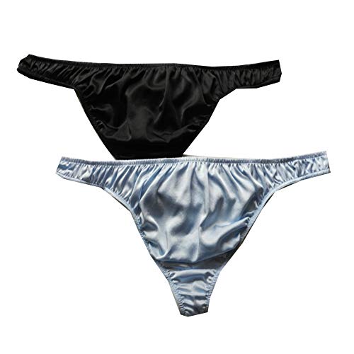 Sexy Men's Silk G-Strings Thongs Silk Panties Size S M L XL 2XL