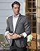 EliteSpirit Men Sport Coats, Big and Tall Sport Coat and Blazer for Men Business Casual Suit Jacket 2 Button Regular Fit Grey Casual Blazer Fashion Mens Dress Jackets Blazers Lightweight (Deep Grey L)