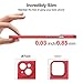 JETech Upgraded Slim (0.85 mm Thin) Case for iPhone 14 6.1-Inch, Camera Lens Cover Full Protection, Slim Fit Ultra Thin Lightweight Matte Hard PC, Support Wireless Charging (Red)