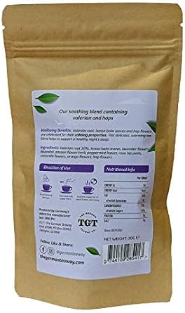 TGT Good Night Tea with Valerian & Hops | Bedtime Tea | Caffeine-Free | Made in Germany (15 Tea Bags, Whole Leaf)