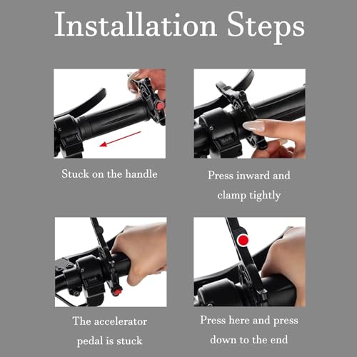 Image of Motorcycle Cruise Control, Throttle Lock for Long Distance Riding and Traffic Commuting, Cruise Control for Motorcycle and Electric Bike, Black ABS Material with 12.5 cm Length