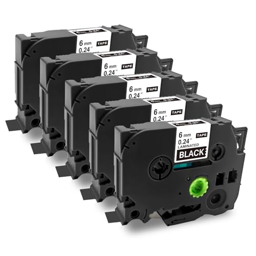 Sluxjet ݊ s[^b` e[v 6mm n TZe-315 Tz-315 ev uU[H s[^b`L[u P-touch ėp e[vJ[gbW 8m P^b` @Ή PT-P710BT PT-2500PC 5Zb