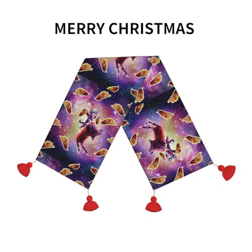 Chemin de table de Noël de qualité supérieure avec pompons élégants - 4