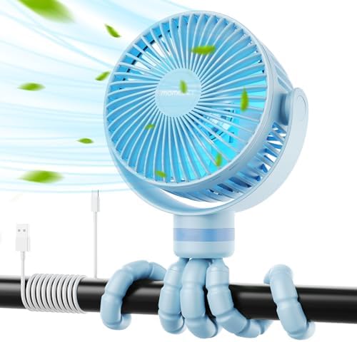 Momcozy Stroller Fan Portable Black - Draagbare Ventilator Voor Kinderwagen