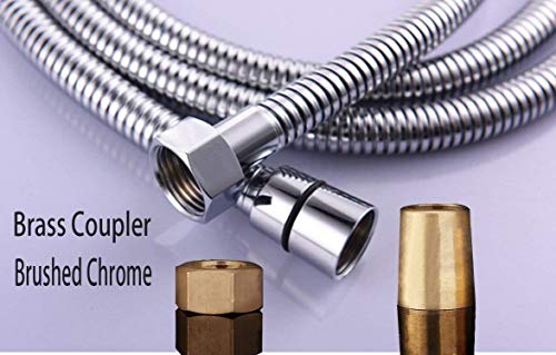 Image of JAGGER (1.5 Meter) Stainless Steel Double-Buckle Flexible Shower Hose Hand Shower Hose Shower Tube, Health Faucet Tube for Bathroom, Flexible Tube, Faucet Pipe for Toilet (Pack of 1)