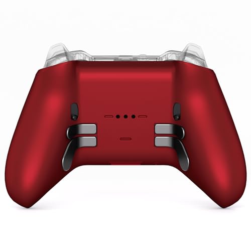 Image of eXtremeRate Replacement Bottom Shell Case for Xbox Elite Series 2 Controller, Custom Scarlet Red Back Housing Cover for Xbox Elite Series 2 Core Wireless Controller Model 1797