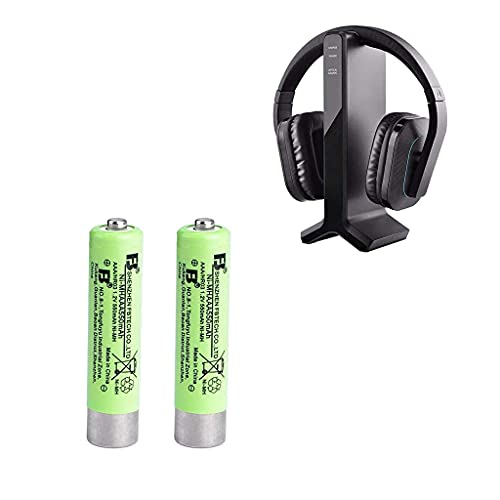 Avantree HT280 & Batteries, Bundle: Wireless Headphones for TV Watching with 2.4G RF Transmitter Charging Dock,