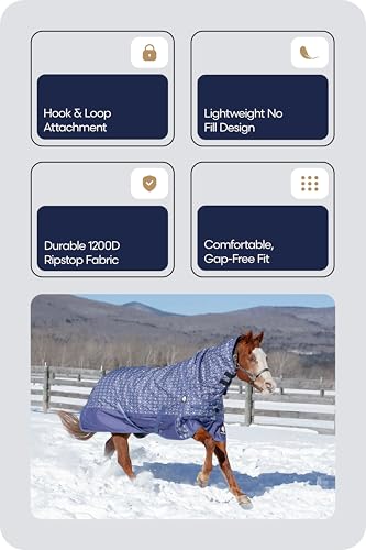 Image of Equinavia Arktis Turnout Neck Cover No Fill | 1200 Denier - Skipper Blue - S