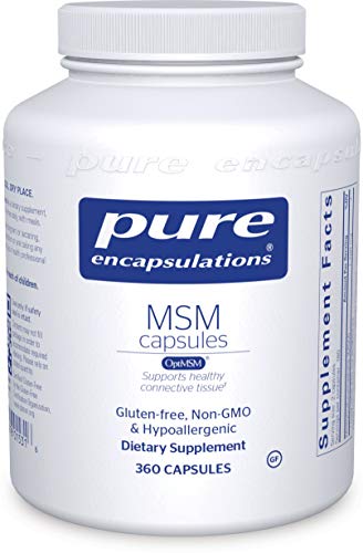 Pure Encapsulations - MSM Capsules - Hypoallergenic Supplement Supports Joint, Immune, and Respiratory Health - 360 Capsules