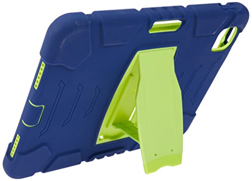 iPad Air4 10.9 2020 with Support Durable Hybrid Shock Resistant Silicone Protective Case for Three Layers for Kids (Navy Blue+Green) - Image 2