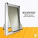 Extra Large Dual Flap Heavy Duty Rustproof Dog Doors for Exterior Doors - Solid Aluminum Frame with Magnetic Closure on Polyurethane Flap All The Way Around for Optimal Seal to Keep Bad Weather Out