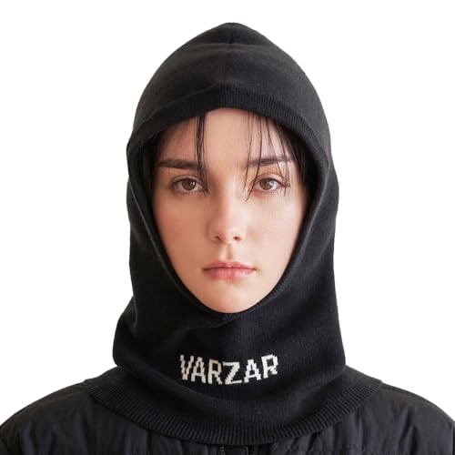[VARZAR] Logo Knit Baraclava Black（Amazon）