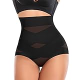 Werena Women Tummy Control Shapewear Panties Shaping Underwear High Waist Body Shaper(#13 Slimming Waist Black, Large)