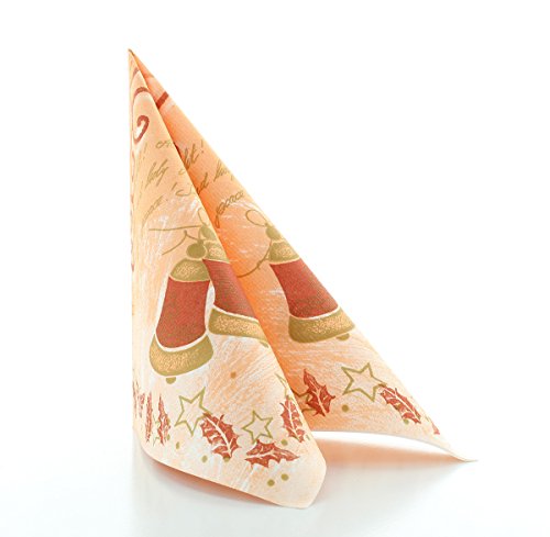 Sovie HORECA Weihnachtsserviette Harmony in Aprikot aus Linclass®...