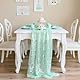 H HOMEWINS Glitzer Tischläufer 30×305 cm - Grün Sequin & Polyester, Wiederverwendbar, Festliche Tischdeko für Kindergeburtstag, Hochzeit, Party, Event
