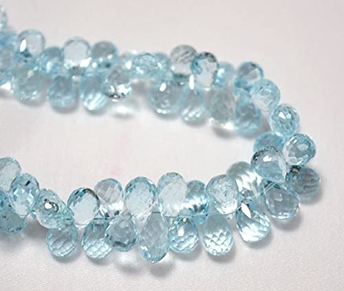 Gouttes facettées bleu azur pour sublimer vos bijoux artisanaux d'été