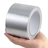 QIEOTE Aluminum Foil Tape - 3 Inch X 66 Feet, 5.91 Mil Thick Fiberglass Reinforced High Temperature Heat Shield Tape for HVAC, Hose and Auto Use