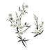 Produktbild Kakoop 1 Paar Applikation Stoff Aufnäher Wasserlöslich Bambus Blume Stickerei Aufnähen Aufnäher Motiv DIY Kleidung Patches für T-Shirt Kleid Cheongsam, Stickerei, Schwarz, 37 * 20CM