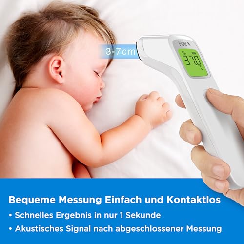 FORA IR42 Stirnthermometer - Infrarot Fieberthermometer, Kontaktlos, Sofortige & Präzise Messung...
