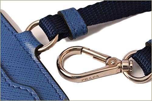Amazon プラダ パスケース Idホルダー カードケース Prada ネックストラップ付 2mc016 バッジホルダー アズーロ 並行輸入品 Prada プラダ 名刺入れ