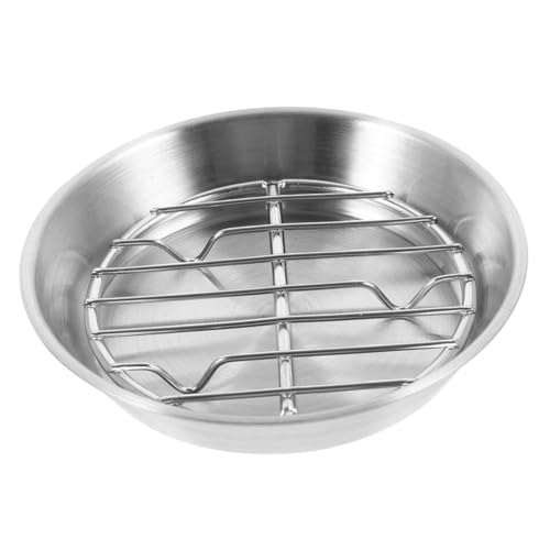 Stainless Steel Baking Sheet with Cooling Rack High Heat Resistant Cookie Sheets for Versatile Cooking for Roasting Meats Fish Vegetables Kitchen Bakeware