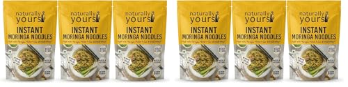 Image of Naturally Yours Moringa Instant Ramen Noodles | Shigru Leaf, Millet & Whole Wheat | No Maida, Not Fried | No Onion No Garlic, Jain Friendly | Ready in 2 Minutes | Masala Inside | 175g Pack of 6