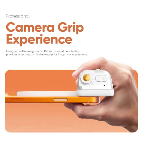 Image of Adofys Fun Shot Magnetic Phone Camera Grip for iPhone /Android with Detachable Wireless Shutter Remote - Supports Native Camera - 1 /4 inch Tripod Screw