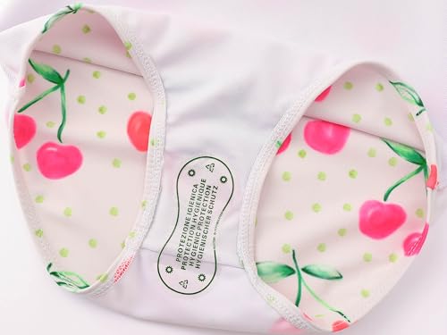 Image of Girls One Piece Swimsuits Adjustable Double Strap for Kids Palm Tree Print Toddler Bathing Suit Size 2T-10