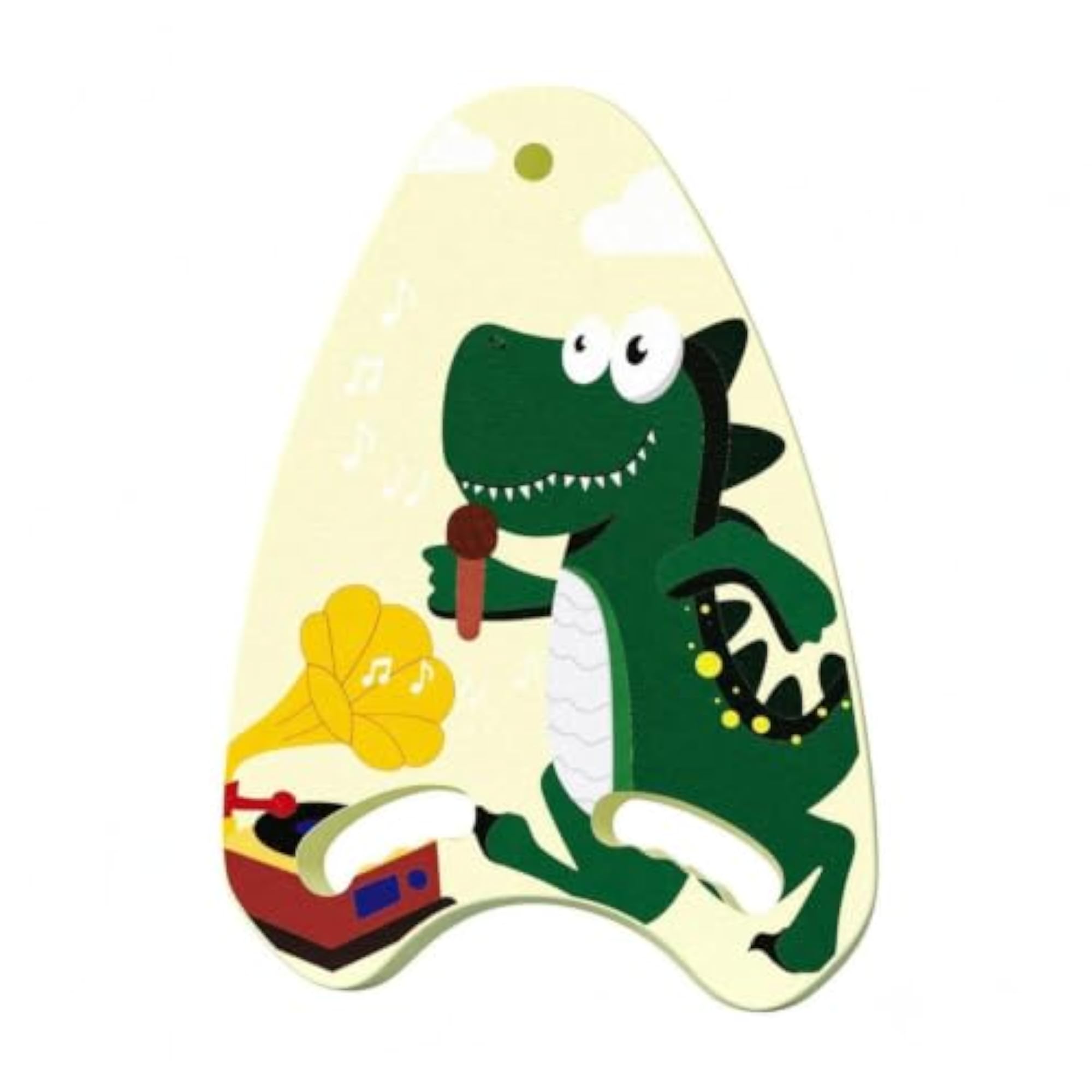 Textured Surface Aquatic Shaped Swim Board with Hand-Grip Cutouts