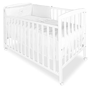 Asalvo 12371 - Cuna de madera, 120 x 60 cm, color blanco