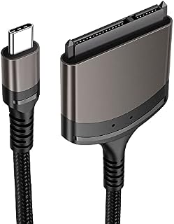 NFHK 5 Gb/s USB-C typu C na SATA 22-pinowy kabel adaptera do laptopa 2,5" dysk twardy SSD