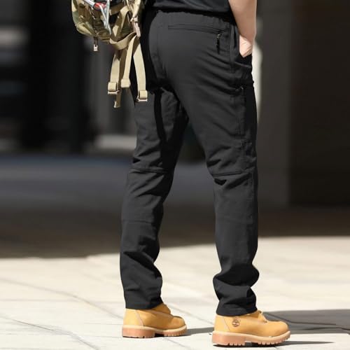 Men's Tactical Pants Stretch Ripstop with Multi Pockets Water Resistant Gusseted Work Cargo Pants4