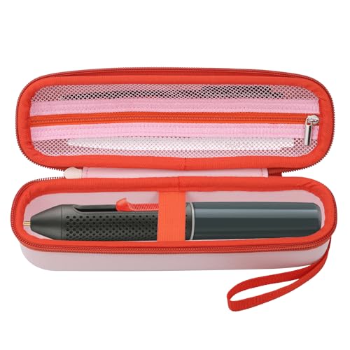 Hejo Funda para Bosch Pistola de Pegamento Caliente Inalámbrica GluePen, Duro Caja Estuche Funda para Bosch Pistola de Pegamento Caliente, Estuche Protector Rígido Anticaída, Rosa (Solo Bolsa)