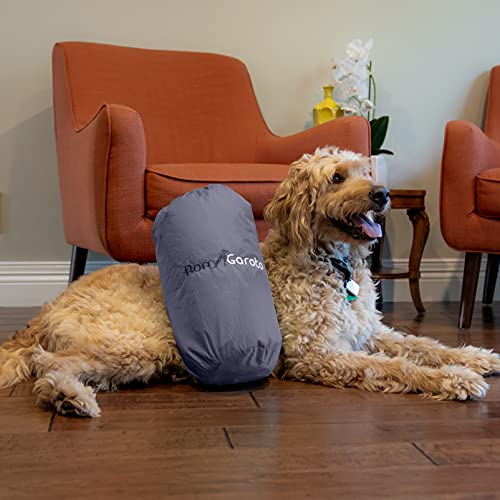 Bomgaroto Portable Pet Mat - 46.5 X 33 Inch Cat And Dog Mat For Crate Bed, Dog Cage, Fireside Or Camping! Waterproof Dog Beds For Medium Dogs And Small Dogs. Large Dog Bed With Storage Carry Bag #TOP6