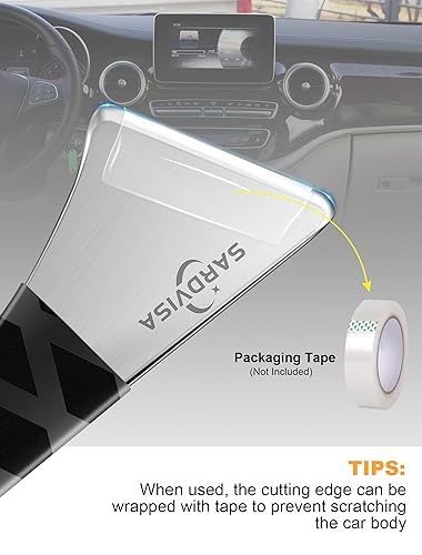 Image of SARDVISA 2 Packs Auto Trim Removal Tool Set, Upgraded Heavy Weight Metal Pry Tools Automotive with Stainless Steel Metal Pry Board, Car Removal Tools for Auto Door Panel, Dashboards, Clips, Baseboard