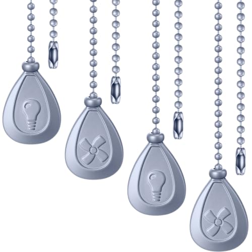 Patelai 4 PCS Ceiling Fan Pull Chain Extender Light Ornament