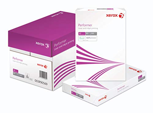 Xerox Performer Multifunktions-Papier, 80 g/m², A3, 1 Karton, 5 Packungen, 2.500 Blatt