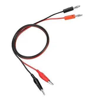 Output Cable Line Multimeter Banana Plug to Crocodile Alligator Clip Test Probe Wire 30V 5A 80cm Banana to Large Alligator Test Set for Adjustable DC Regulated Power Supply