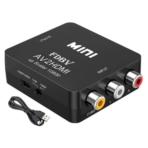 FDBV Mini RCA to HDMI Converter, 720P/1080P, PAL/NTSC, Widely Used