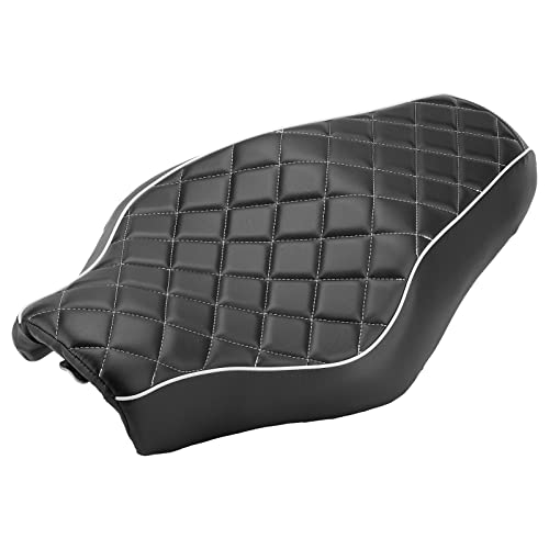 VG MOTO Motorrad-Sitzkissen, Fahrersitzkissen, Ledersitz, Ersatz für Harley Davidson Sportster 1200 2010–2016, Sportster 883 2004–2006 (Rautenmuster)
