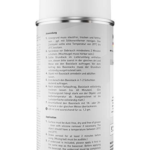 MG PRIME Autolack Spraydose für BMW 312 Britisch Racing Green/British Racing Green Basislack Sprühdose 400ml