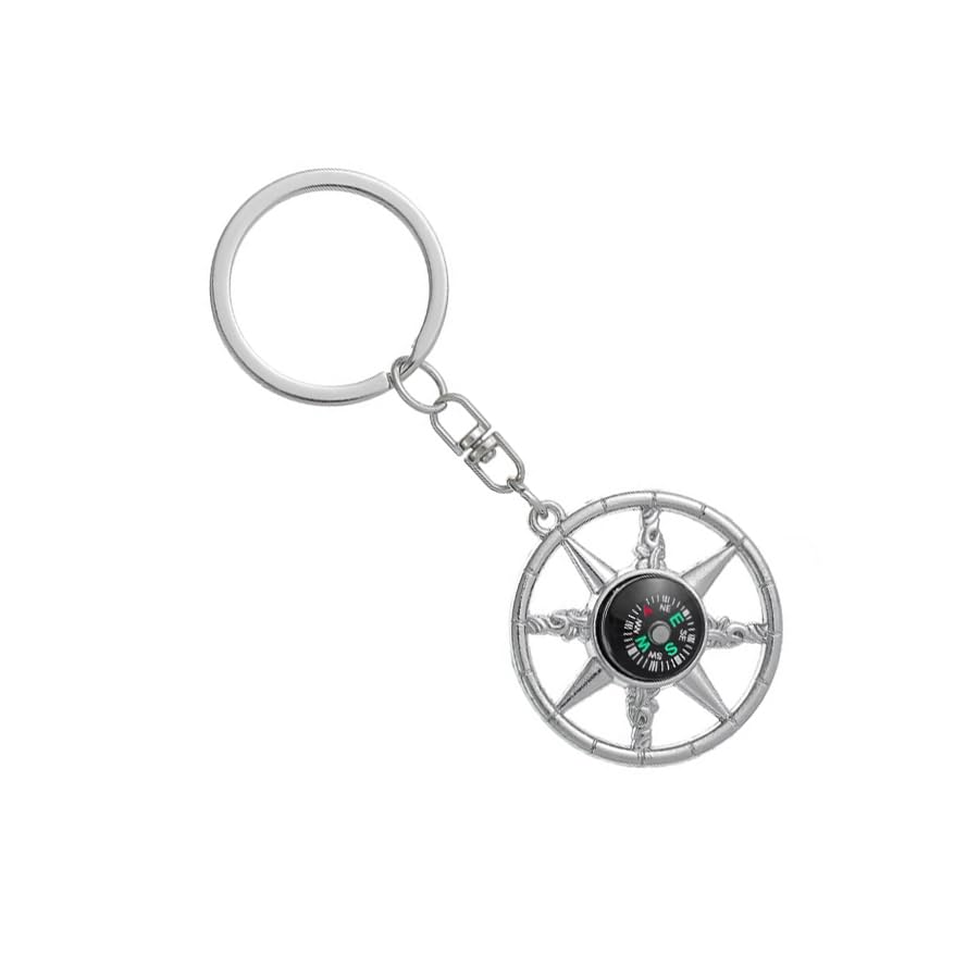 Brújula de metal mini para senderismo y camping miniatura 6