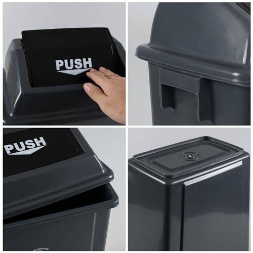 4 Pack de 5 galones canecas de basura con tapa basculante miniatura 3