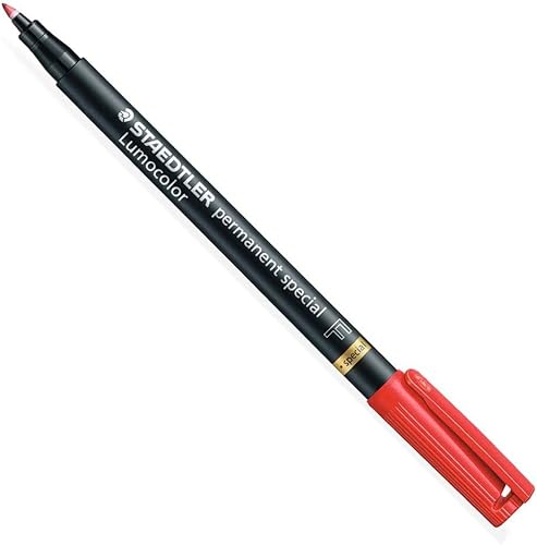 STAEDTLER Lumocolor Marcadores Especiales Permanentes Transparencia Pen 319F Set De 3Red