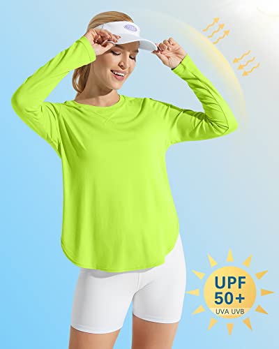 Image of G4Free Lightbreeze Womens UPF 50+ Long Sleeve Workout Tops Quick Dry UV Sun Shirt Running Gym Hiking Yoga Casual Lightweight