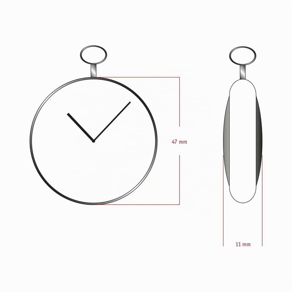 DUGENA Savonette Taschenuhr 4460302-1 – Quarzwerk – Edelstahlgehäuse – Silbernes Zifferblatt mit Guilloché – Datum & kleine Sekunde – Inklusive Kette