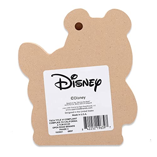 Image of Disney Winnie the Pooh and Piglet Shelf Sitter Decor - Chunky Wood Block Cutout for Kids' Bedroom, Play Room or Nursery