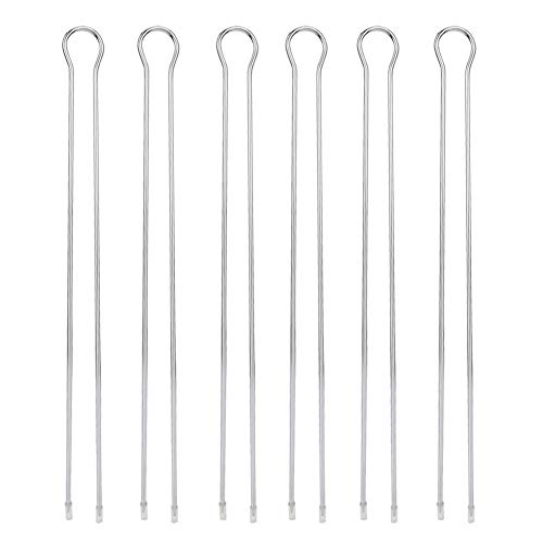 Eastbuy Kebab Skewers - 6Pcs Metal Bbq Grilling Fork Sticks Skewer Bbq Grill Set Outdoor Picnic Camping Barbecue #TOP14