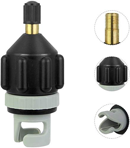 Inflatable Boat SUP Pump Adaptor - Standard Air Valve Attachment Inflatable Boat Pump Valve Adapter Air Inflator Valve Adapter Accessory for Inflatable Rowing Boat Stand Up Kayak Paddle Board